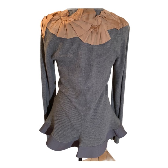 Anthropologie Vermeil Streams Hi-Lo Cardigan boho - Picture 3 of 16